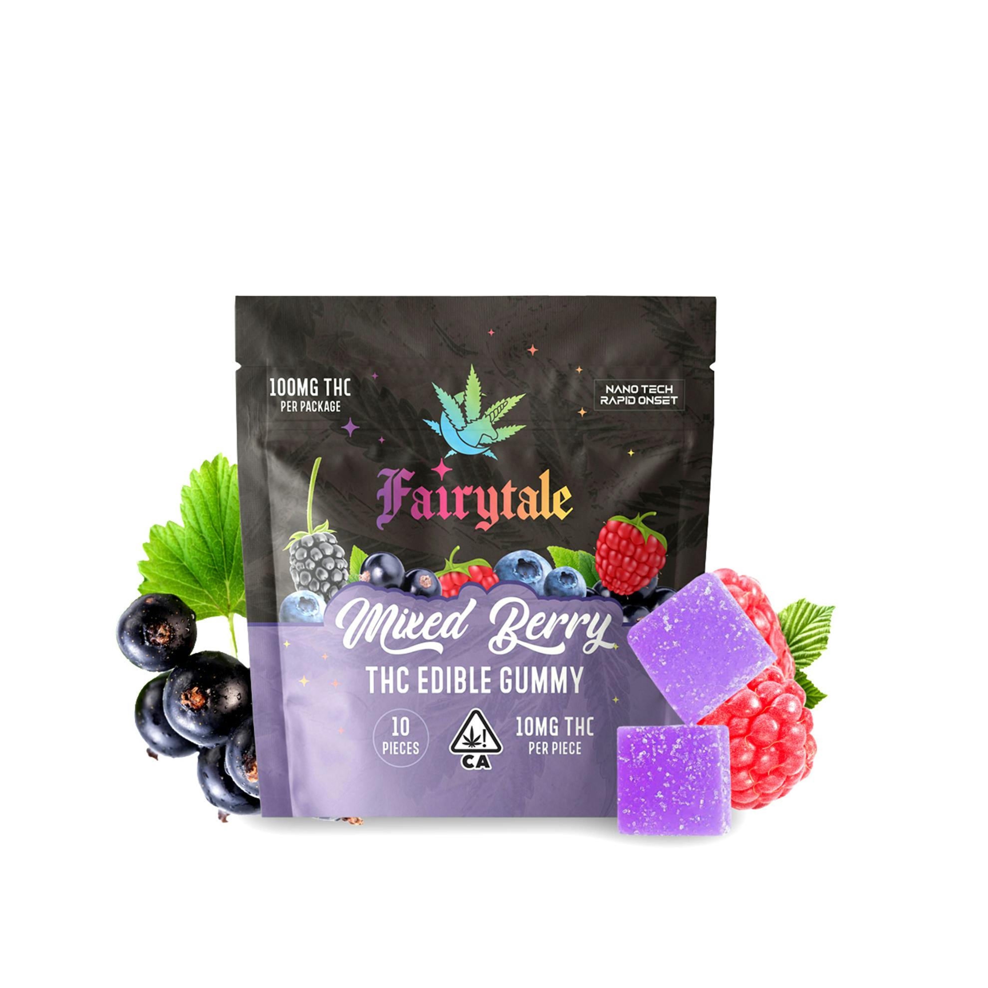 Fairytale - FAIRYTALE EDIBLES | "Mixed Berry" 100MG Total, 100% VEGAN, NANO THC! - 1