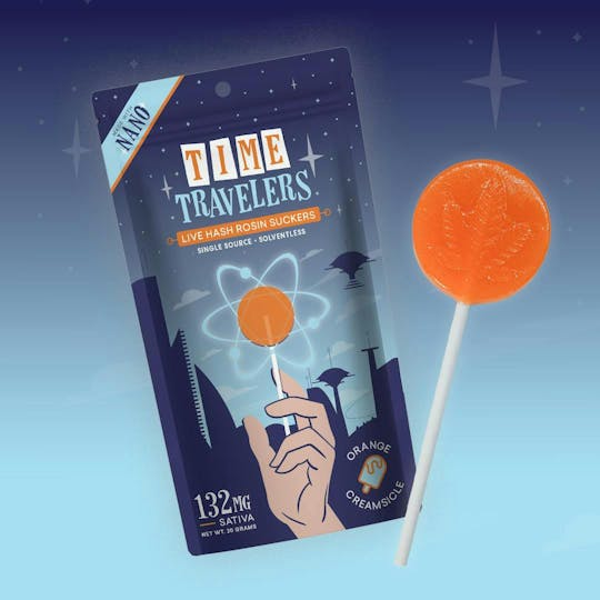 Tribe - Time Traveler Sucker - Orange - Sativa - 132MG - 1