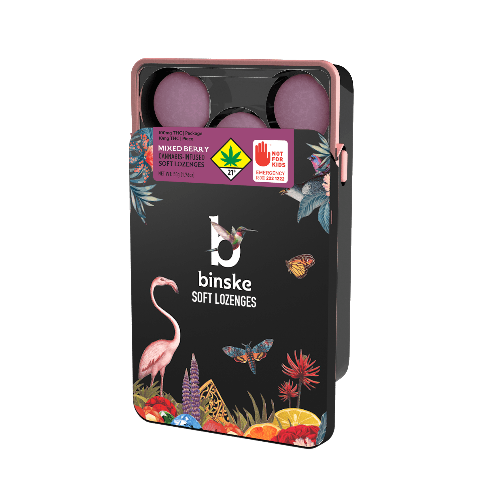 Mixed Berry Soft Lozenges 100mg binske