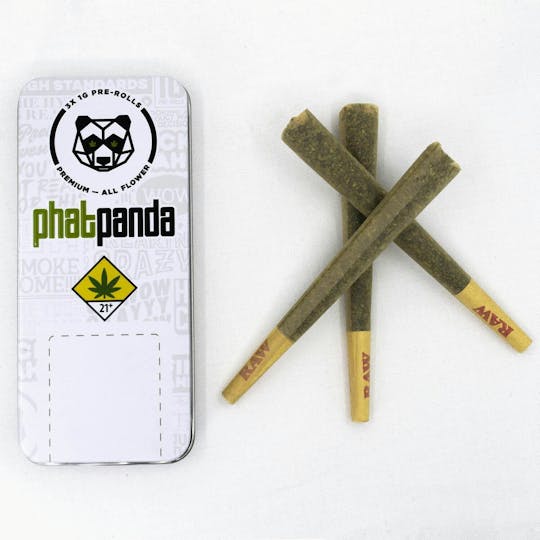 Phat Panda - Animal Mintz Panda Tin Pre-Roll Pack (3 x 1g) - WA - 1