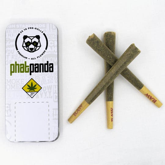 Phat Panda - Cheetah Piss Panda Tin Pre-Roll Pack (3 x 1g) - WA - 1