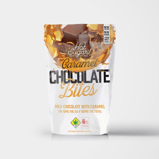 Hot Sugar! - Sativa Live Resin Chocolate Covered Caramel Bites (100mg) - 1