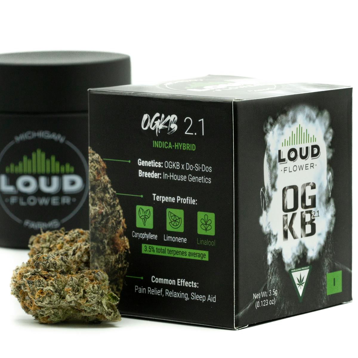 MI Loud Flower Farms - OKGB2.1 3.5g Pre Pack - 1