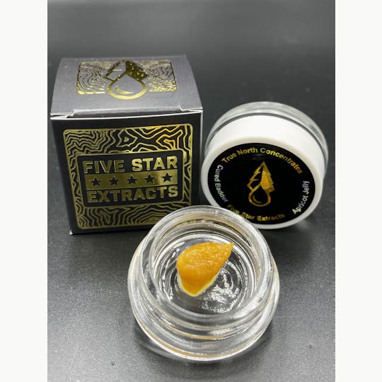 True North Collective MI - Five Star Extracts: Apricot Jelly - 1 Gram Cured Badder - 1