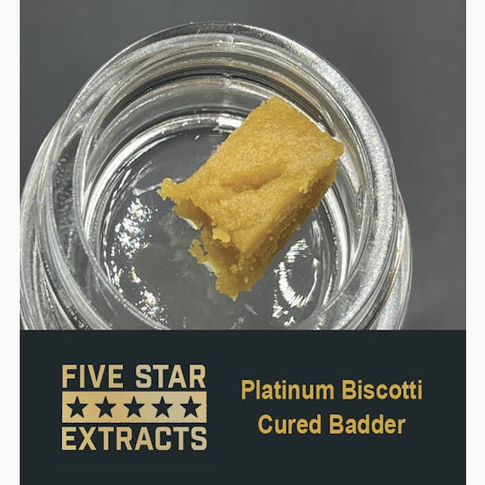 True North Collective MI - Five Star Extracts: Platinum Biscotti - 1 Gram Cured Badder - 1
