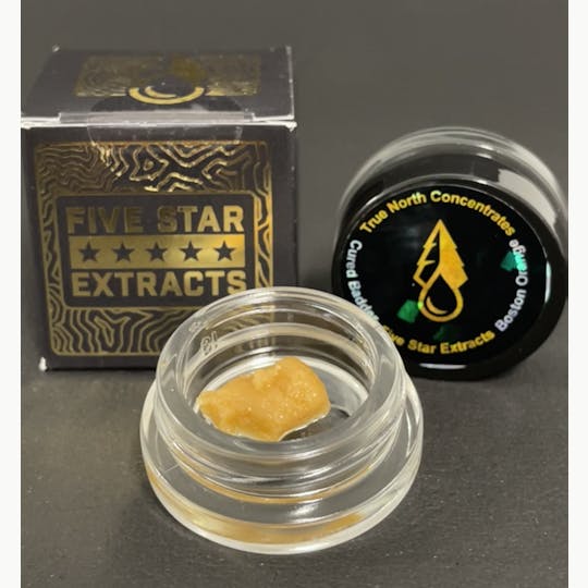True North Collective MI - Five Star Extracts: Boston Orange - 1 Gram Cured Badder - 1