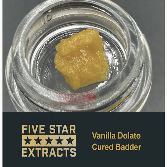 True North Collective MI - Five Star Extracts: Vanilla Dolato - 1 Gram Cured Badder - 1