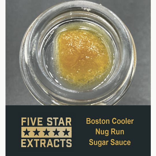 True North Collective MI - Five Star Extracts: Boston Cooler - 1 Gram Nug Run Sugar Sauce - 1