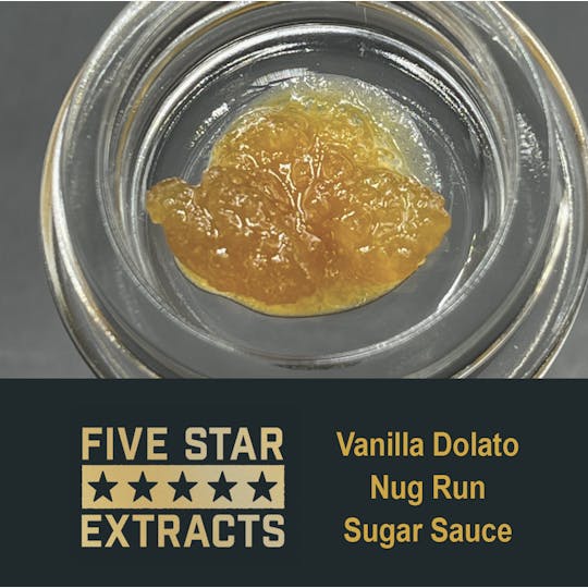 True North Collective MI - Five Star Extracts: Vanilla Dolato - 1 Gram Nug Run Sugar Sauce - 1