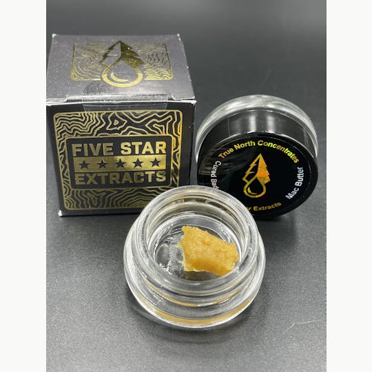 True North Collective MI - Five Star Extracts: Mac Butter - 1 Gram Cured Badder - 1