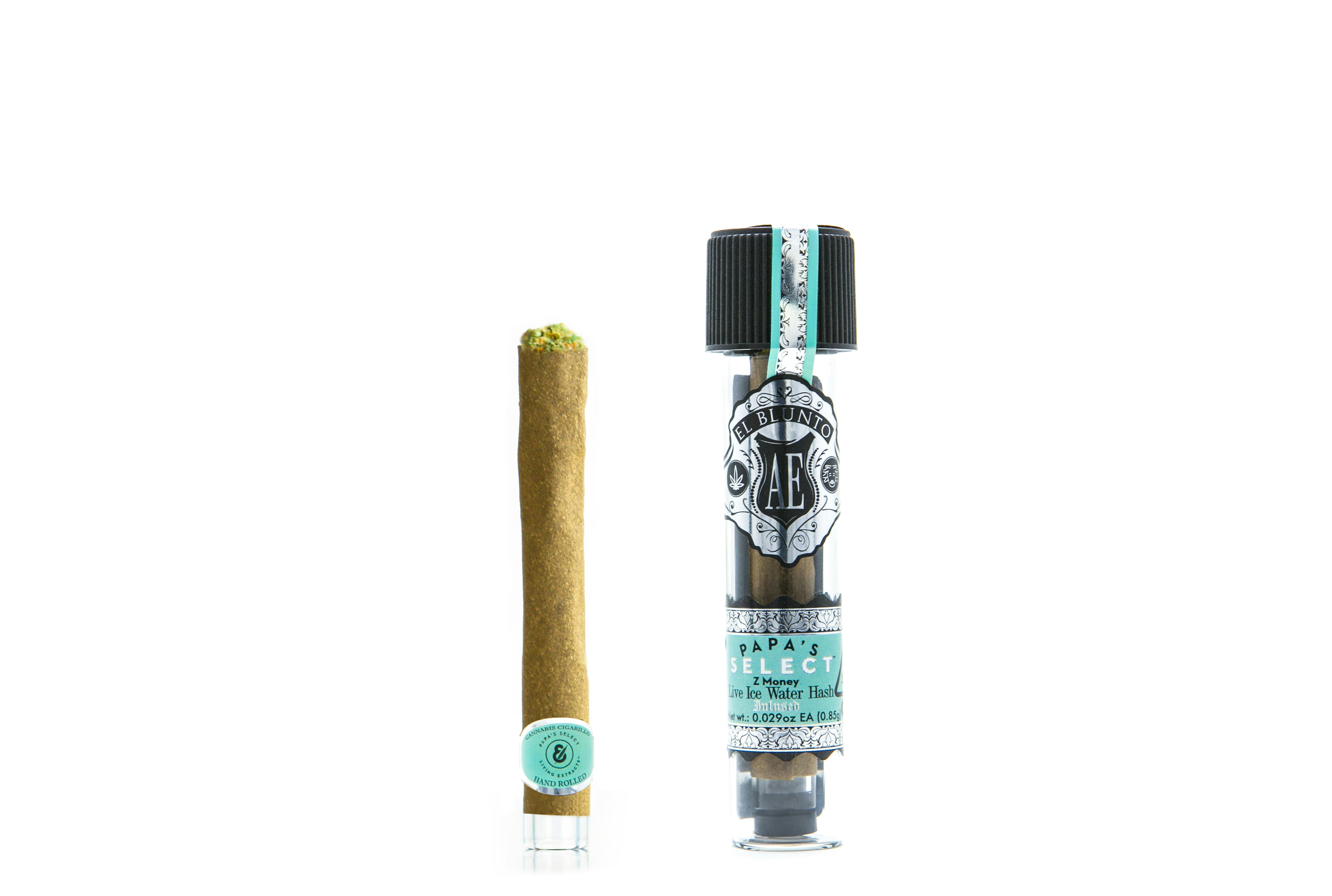 El Blunto by Albert Einstone's - El Bluntito x Papa's Select ZMoney 0.85G Cigarillo Hash Inf. [Mini Blunt] - 1