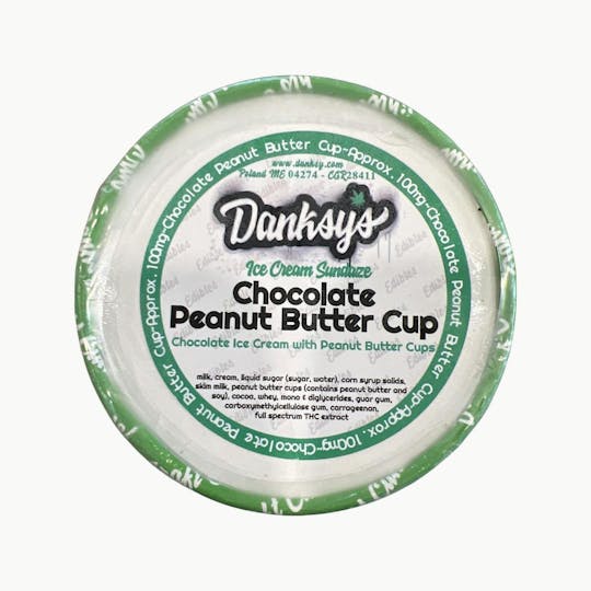 Indico - Chocolate Peanut Butter Cup 100mg Ice Cream - 1