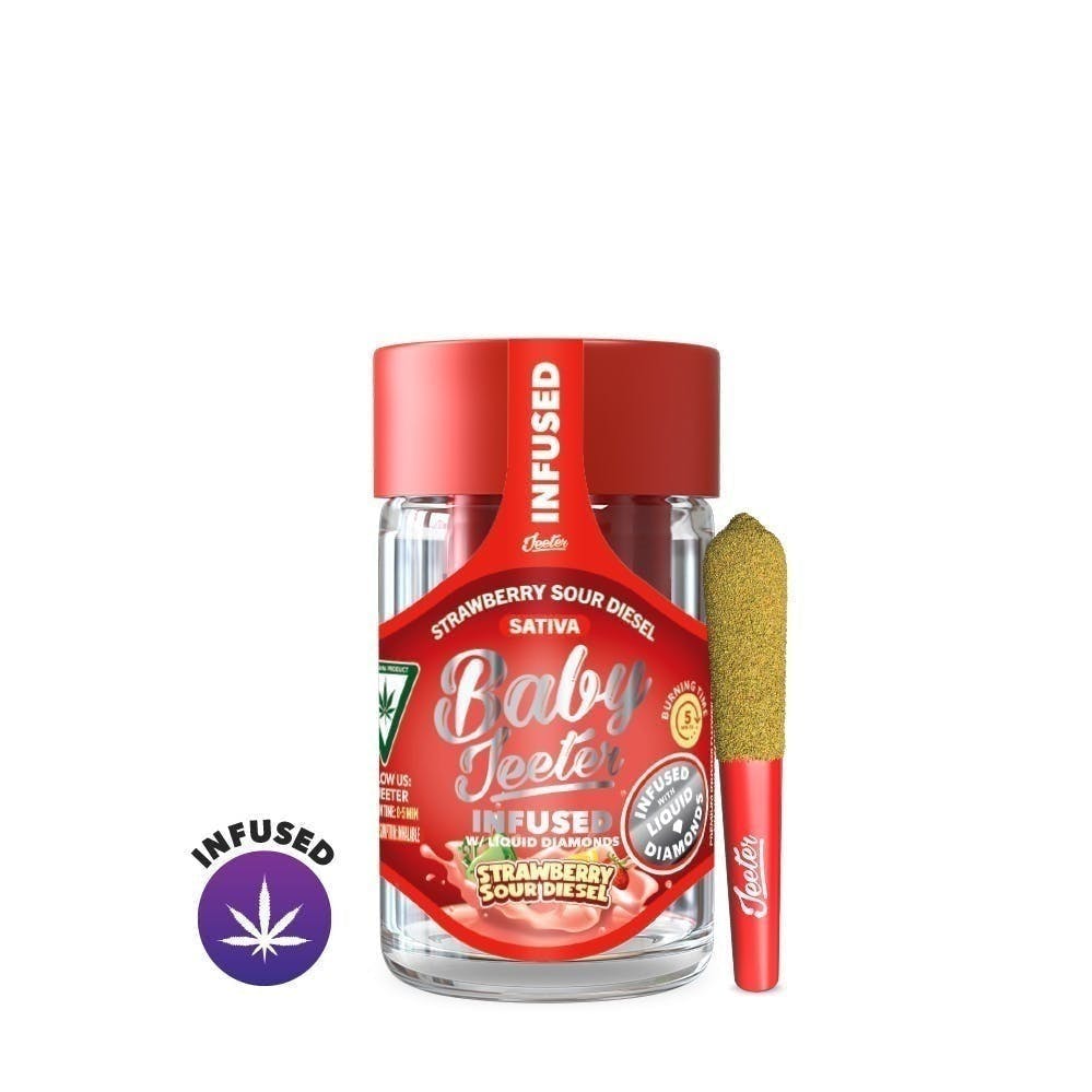 Jeeter - Jeeter | Strawberry Sour Diesel | Baby Infused Minis | 0.5g each | 5pk - 1