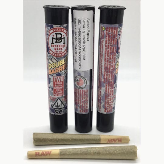 Brothers Mark - Apricot Papaya Pre-Rolls 1g (2pk) - Brothers Mark - 1