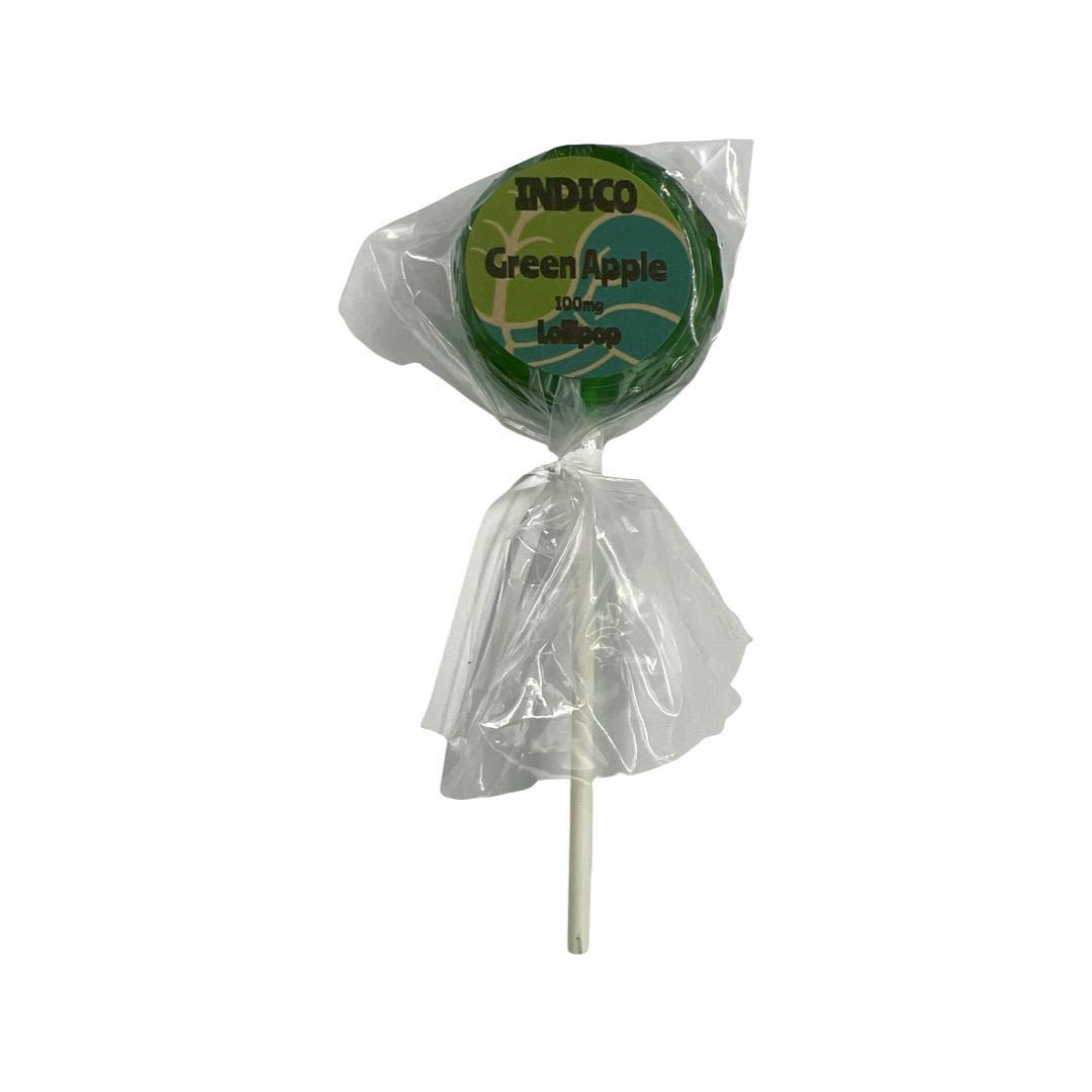 Indico - Green Apple 100mg Lollipops - 1