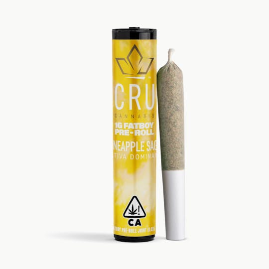 CRU Cannabis - Pineapple Sage (1G Fatboy Pre-Roll) - 1