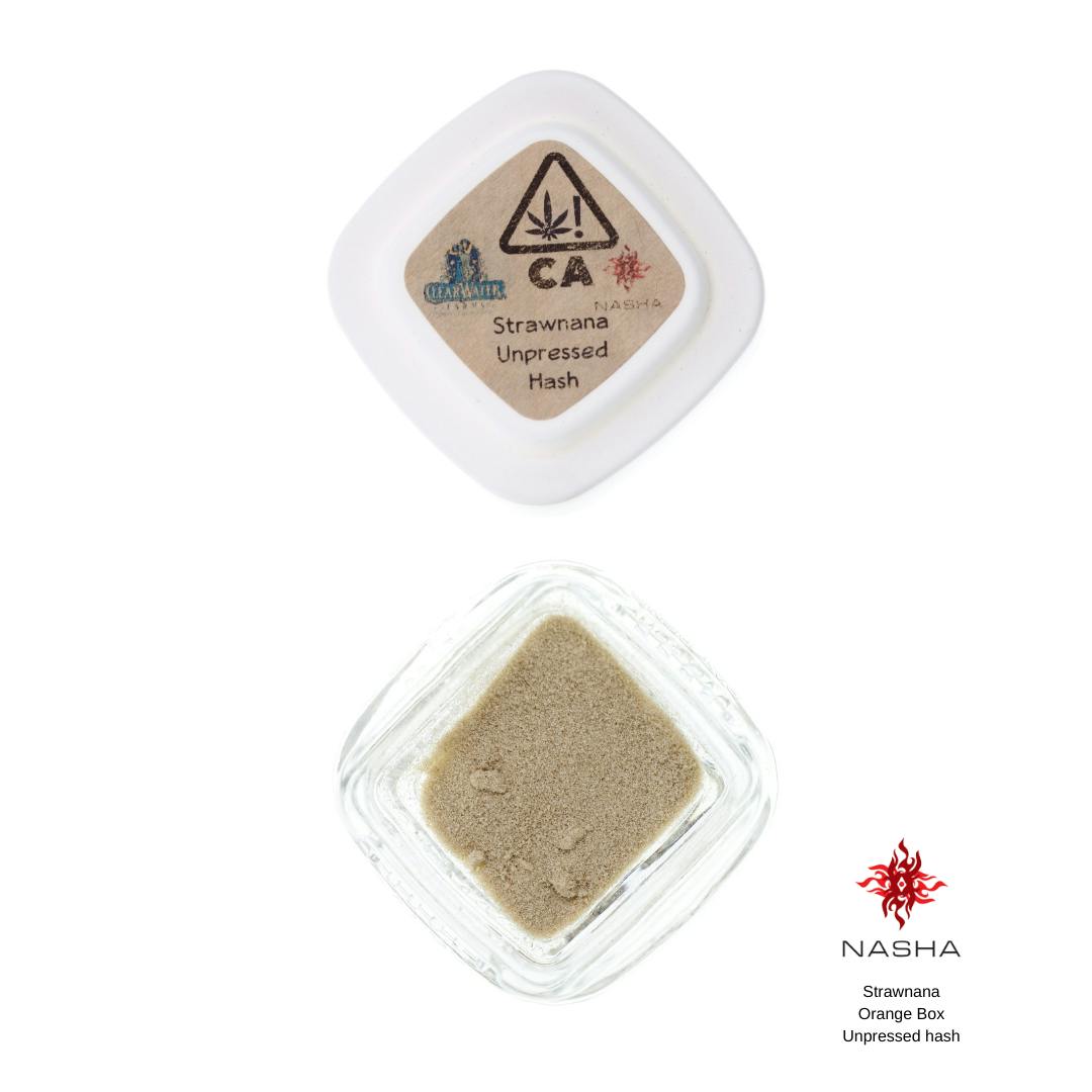 NASHA - Strawnana (1.2 g) Orange Unpressed Hash (Clear Water Farms) - 1