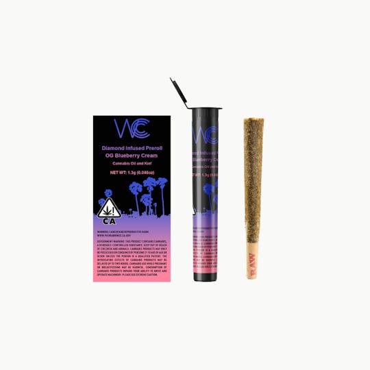 West Coast Cannabis Club - WCCC | OG Blueberry Cream Diamond Preroll 1.3g - 1