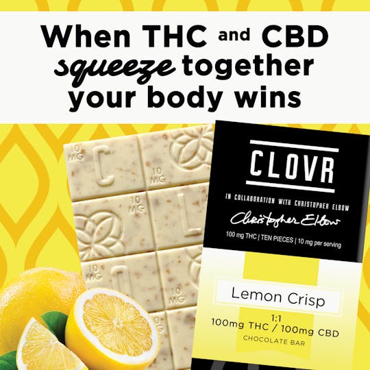 CLOVR - CLOVR Lemon Crisp White Chocolate 1:1 - 100mg - 1
