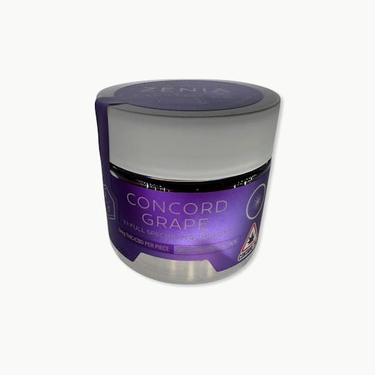 Indico - 5mg Concord Grape 1:1 CBD : THC Gummies - Zenia Cannabis Co. - 1
