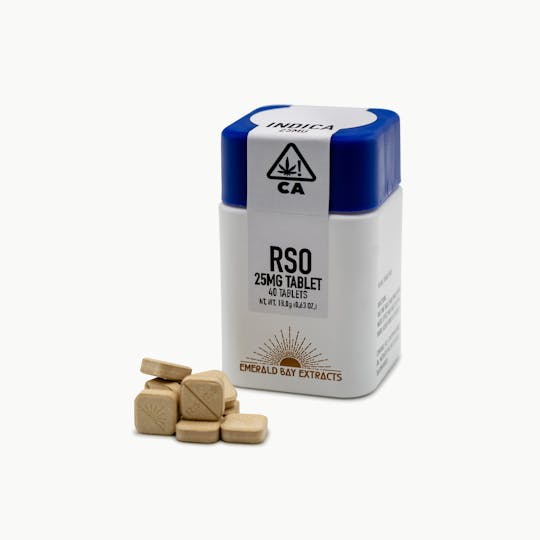 Emerald Bay Extracts - Mendo Crumble | 25mg Tablet | 1000mg Package | Indica | RSO - 1