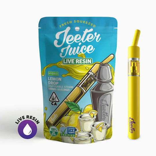Jeeter - Jeeter | Lemon Drop | Live Resin Straw Disposable | 0.5g - 1