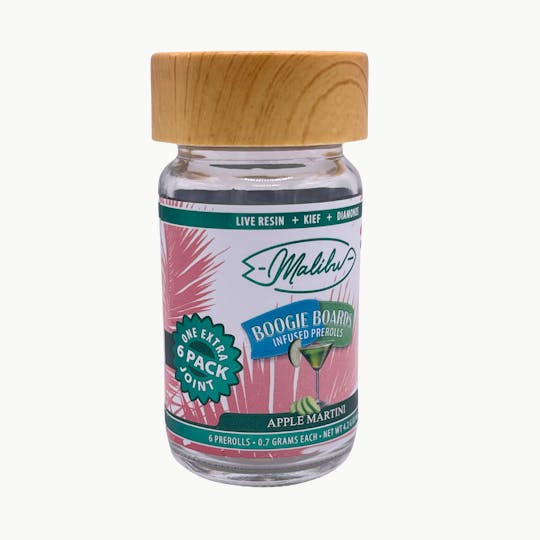Malibu Premium Cannabis - Boogie Boards | Apple Martini | 6pk Infused Prerolls 4.2g - 1