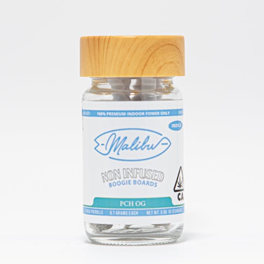 Malibu Premium Cannabis - Boogie Boards | PCH OG | 5pk Non-Infused Prerolls 3.5g - 1