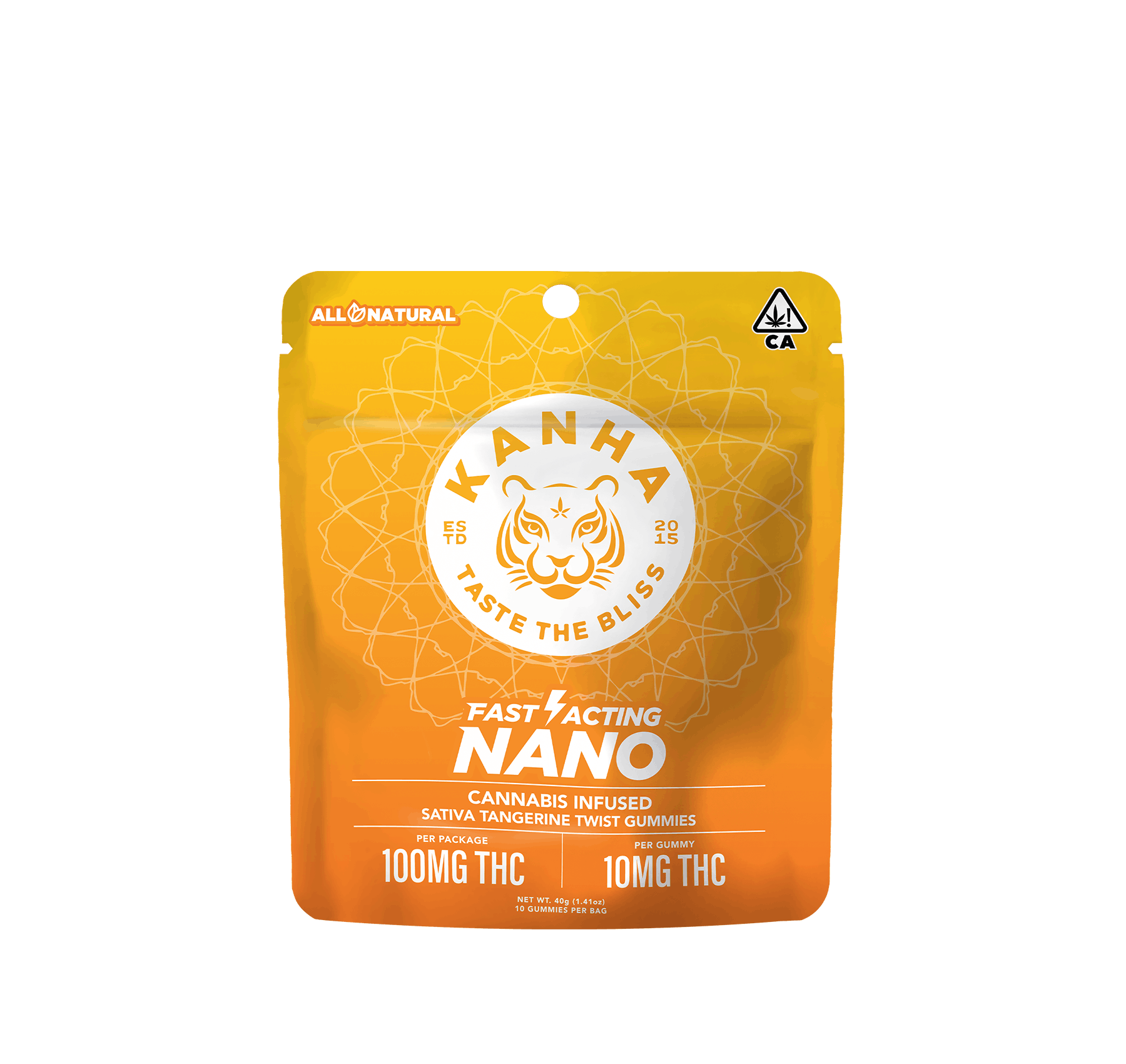 KANHA - KANHA | NANO | Tangerine Twist | Sativa | 100mg THC | 10-pack - 1