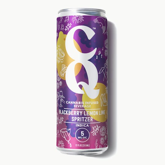 CQ Drinks - BLACKBERRY LEMON LIME soda/spritzer (Indica) - 1