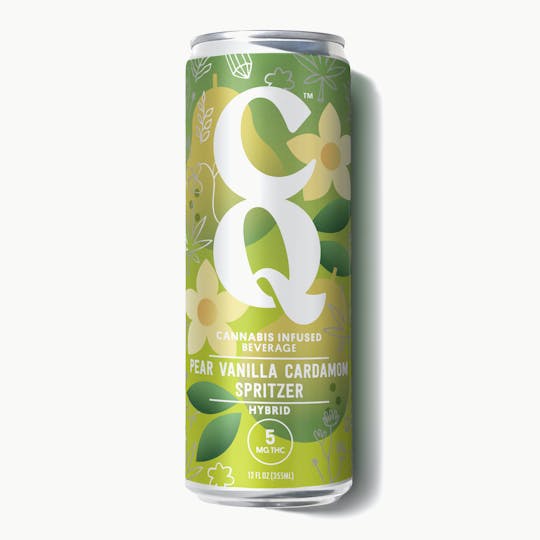 CQ Drinks - PEAR VANILLA CARDAMOM soda/spritzer (Hybrid) - 1