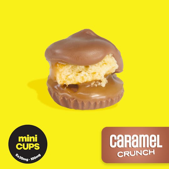 Covert Cups - MINIS Caramel Crunch - 100MG Chocolate Cups - Covert Cups - REC - 1