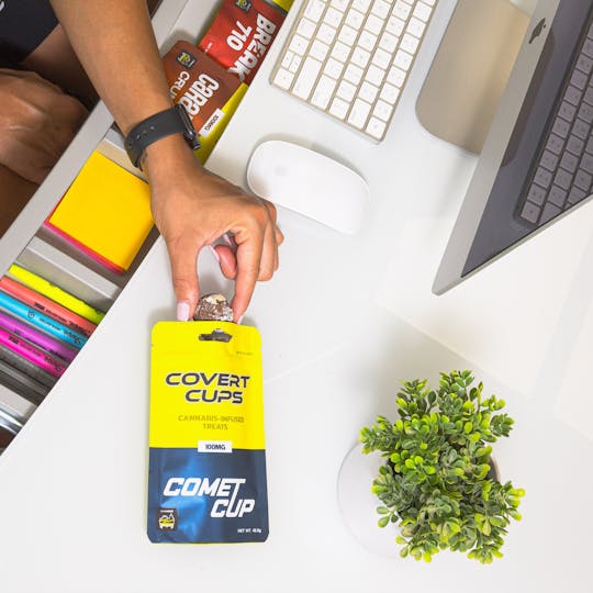 Covert Cups - MINIS Comet Cup - 100MG Chocolate Cups - Covert Cups - MED - 1