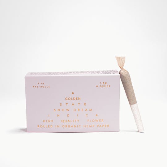 A Golden State - Snow Dream (Indica) - 1.5g Pre-Rolls - 1