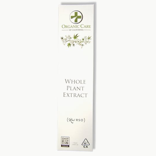 Organic Care of California - Whole Plant Extract "Rick Simpson Oil" "RSO" (1g) (750mg THC) - 1