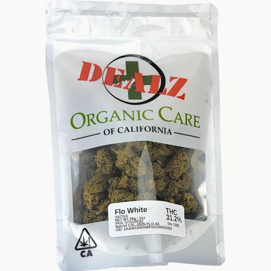Organic Care of California - (31.2%) Flo White (28g) SATIVA Greenhouse - 1