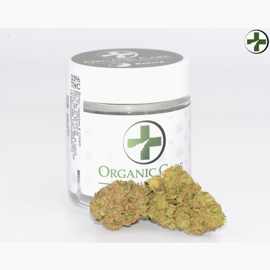 Organic Care of California - (33%) Peaches & Cream (3.5g) HYBRID Greenhouse - 1