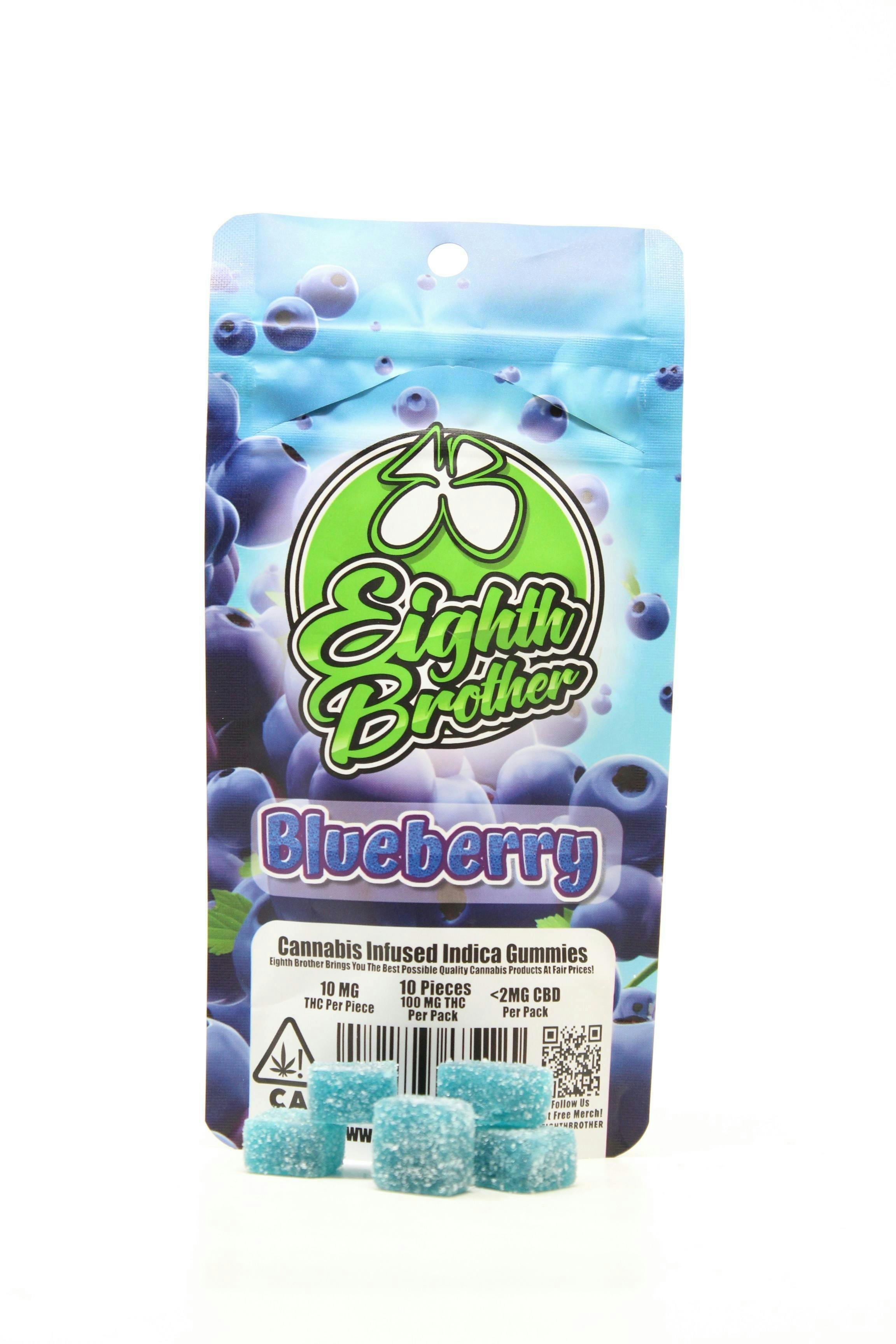 Eighth Brother - Eighth Brother | Blueberry | Gummies | 100mg | 10ct - 1