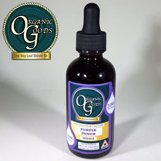 Organic Goods - OG 1100 MG THC Full Spectrum Tincture Purple Punch - 1