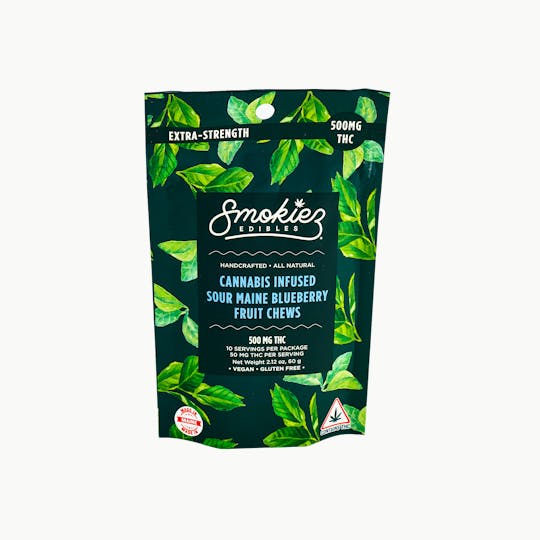 Smokiez Edibles - Maine Sour Blueberry Fruit Chews - 500mg THC - ME - 1