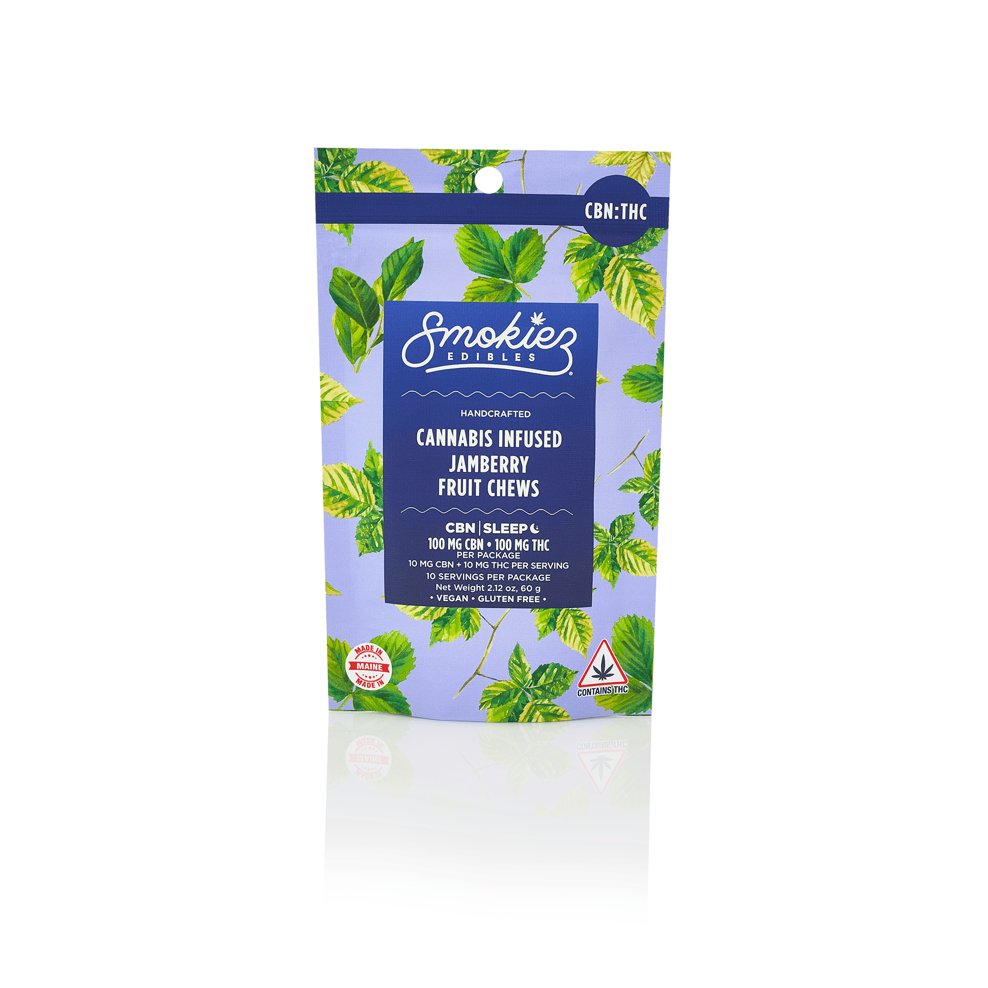 Smokiez Edibles - Jamberry THC:CBN 1:1 Fruit Chews | 100mg | 10ct | 10mg/ea - 1