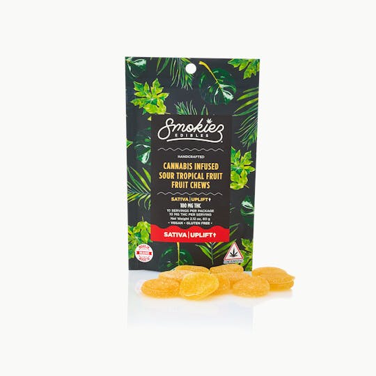 Smokiez Edibles - Smokiez SATIVA Sour Tropical Fruit Chews - 100mg - ME - 1