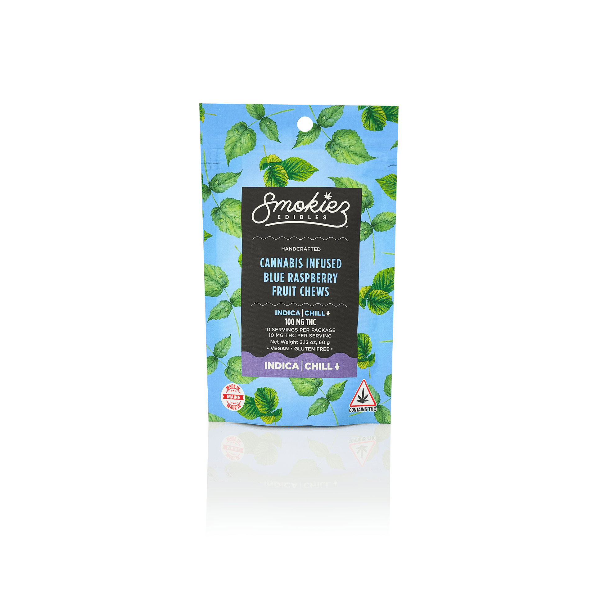 Smokiez Edibles - Blue Rasberry Fruit Chews | 100mg | 10ct | 10mg/ea - 1