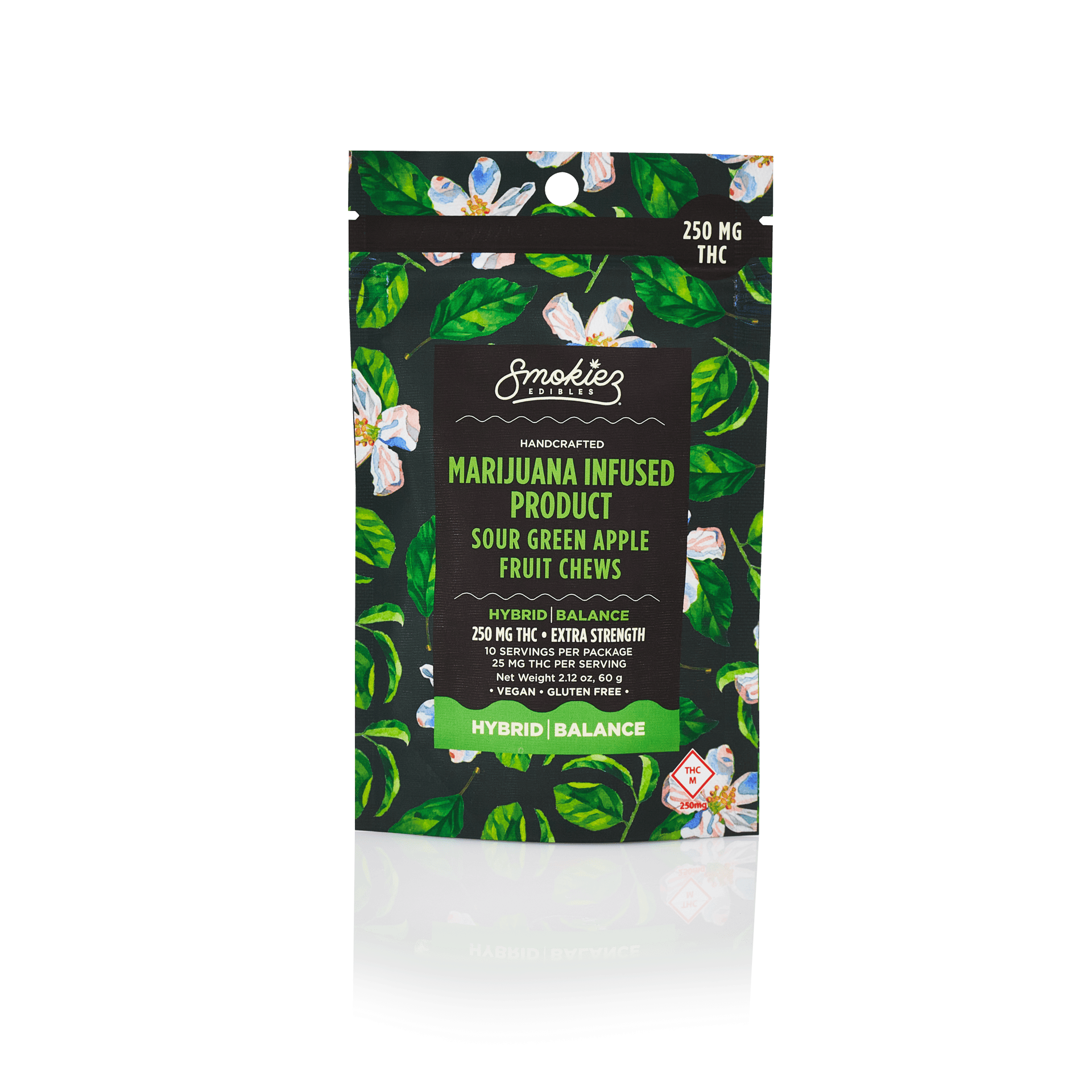 Smokiez Edibles - Sour Green Apple Fruit Chews | 250mg | 10ct | 25mg/ea - 1