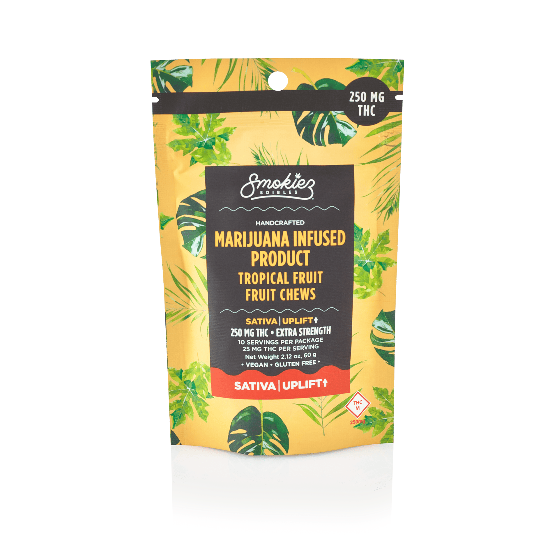 Smokiez Edibles - Tropical Fruit Fruit Chews | 250mg | 10ct | 25mg/ea - 1