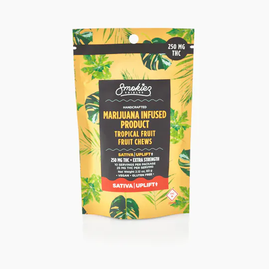 Smokiez Edibles - Tropical Fruit Fruit Chews | 250mg | 10ct | 25mg/ea - 1