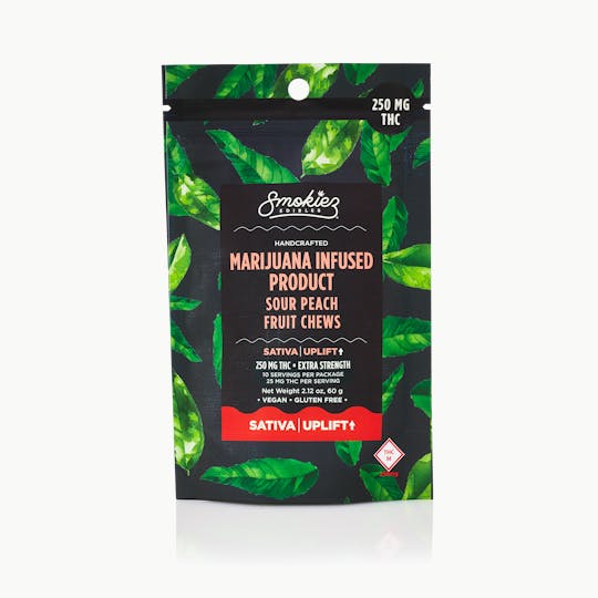 Smokiez Edibles - Smokiez SATIVA Sour Peach Fruit Chews - 250mg - MO - 1