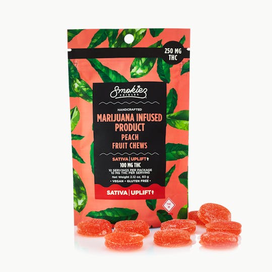Smokiez Edibles - Smokiez SATIVA Peach Fruit Chews - 250mg - MO - 1