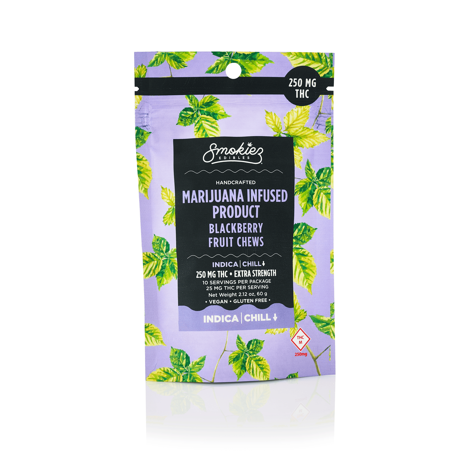 Smokiez Edibles - Blackberry Fruit Chews | 250mg | 10ct | 25mg/ea - 1