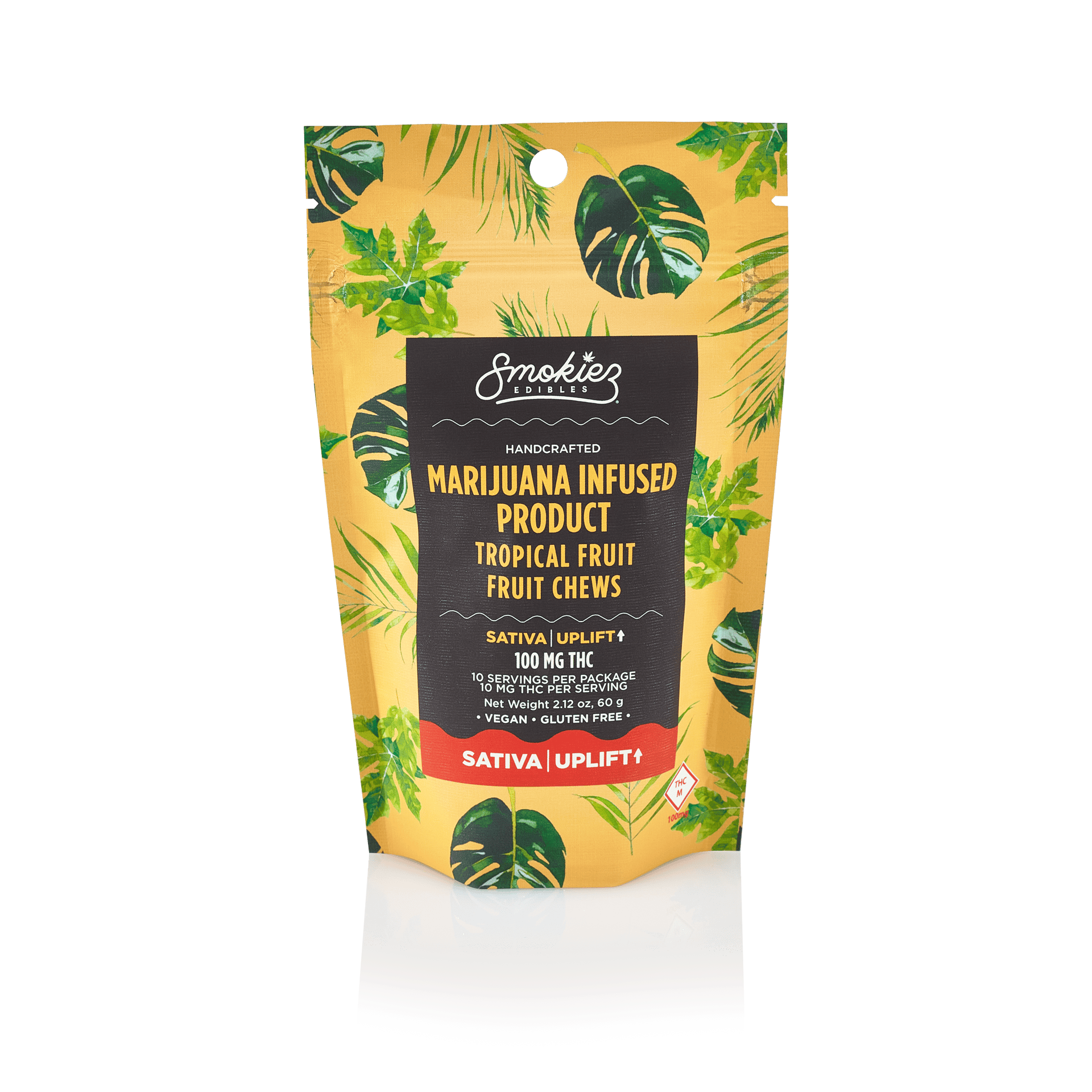 Smokiez Edibles - Tropical Fruit Fruit Chews | 100mg | 10ct | 10mg/ea - 1